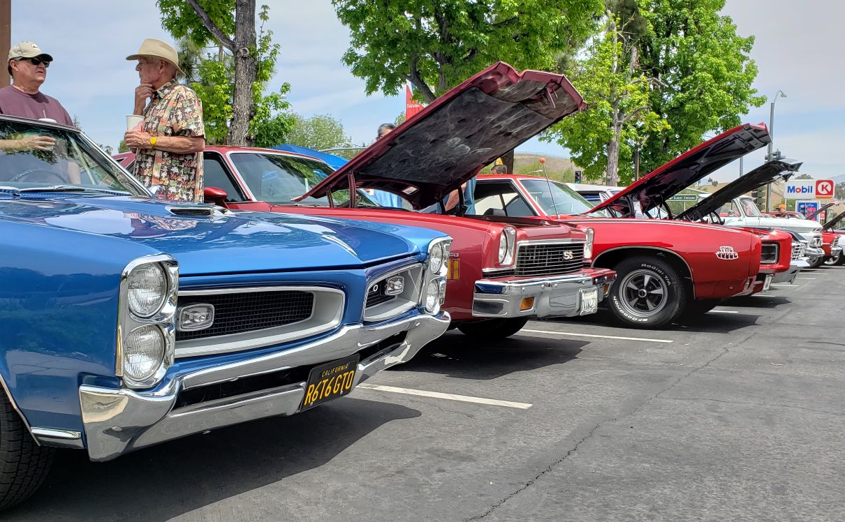 Dogz N Carz Car Meet - classic muscle cars lined up